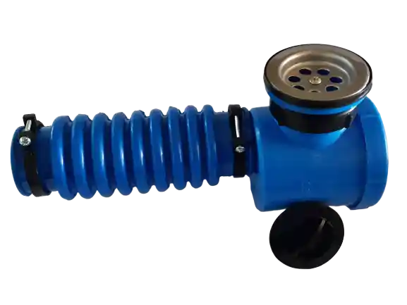 Artículo 11 - Sifón simple con sopapa completa y fuelle de pvc